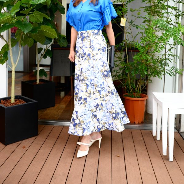 SKIRT：花柄ロングスカート