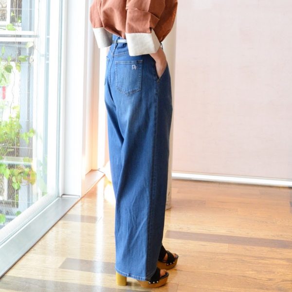 PANTS：デニムワイドパンツ