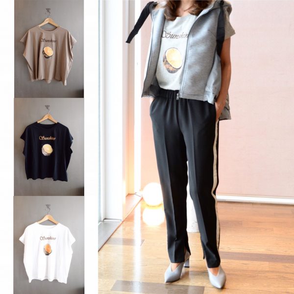 TOPS：ラグランスリーブTシャツ