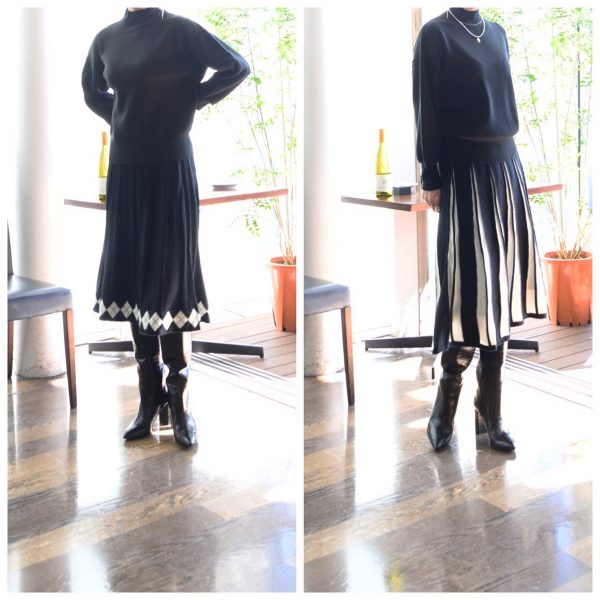 SKIRT：ニットスカート