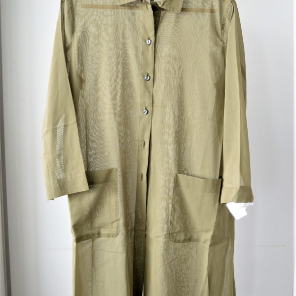 TOPS：ロング丈シアーシャツ